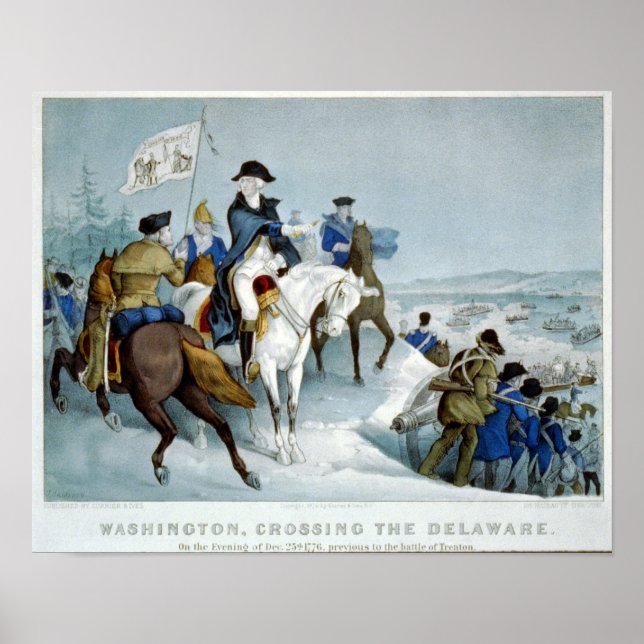 Poster Washington Crossing the Delaware (Devant)
