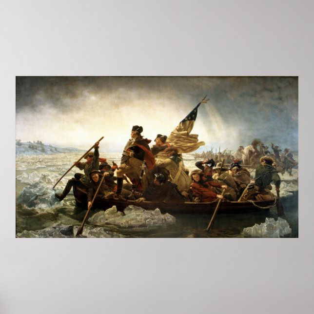 Poster Washington Crossing the Delaware by Emanuel Leutze (Devant)