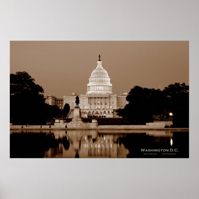 Poster Washington D.C. - Le Capitole (Devant)
