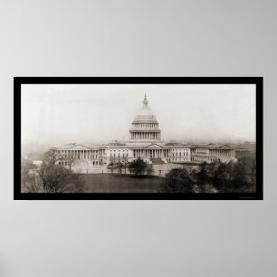 Poster Washington DC Capitol Photo 1906