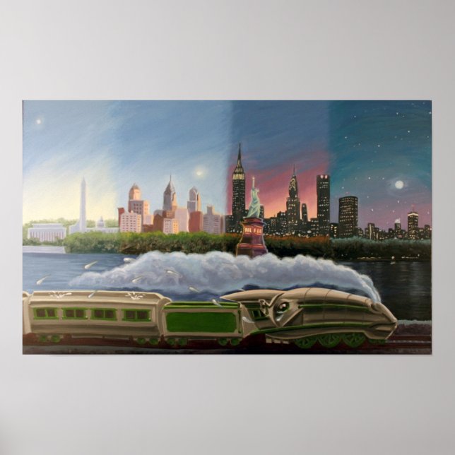 Poster Washington, Phili, NY, Boston (Devant)