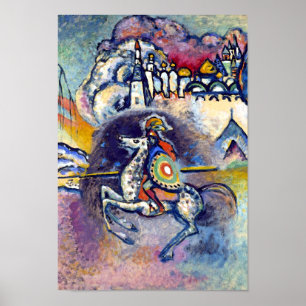 Poster Wassily Kandinsky - Saint Georges & Les Cavaliers
