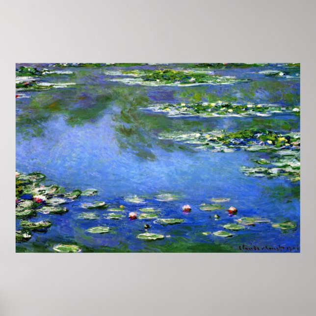 Poster Water Lilies by Claude Monet (Devant)