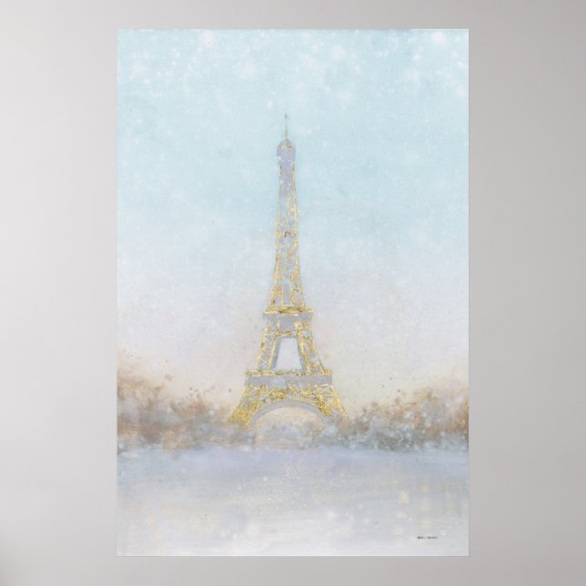 Poster Watercolor | Image of Eiffel Towe (Devant)