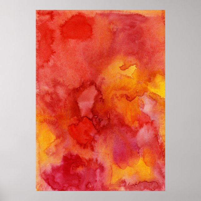 Poster Watercolor painting background. (Devant)