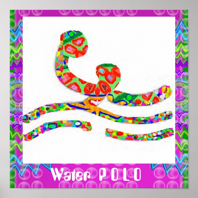 Poster WaterPOLO - Hobby, Exercice, Sports (Devant)