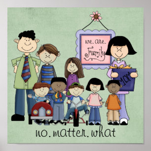 Poster we are family print