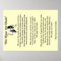Poster "We Wear the Mask"