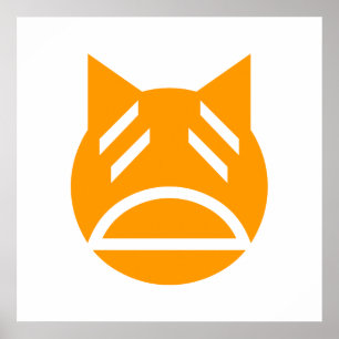 Poster Weary Emoji Cat