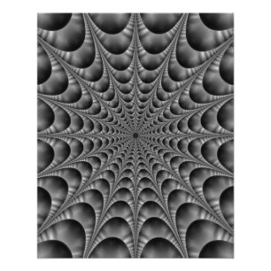 Poster Web en noir et blanc