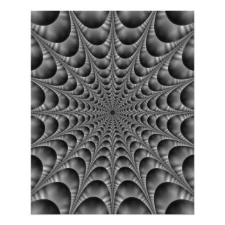 Poster Web en noir et blanc