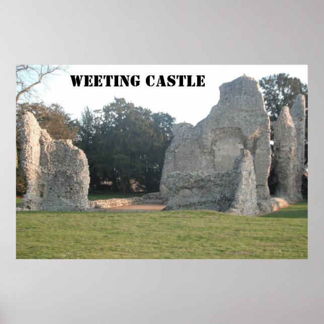 Poster Weeting Castle Weeting Norfolk Angleterre (Devant)