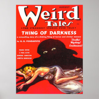 Poster WEIRD TALES Cool Magazine Pulp Vintage Couverture 