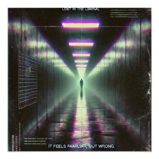 🖤 Poster Weirdcore "Lost in the Liminal" 🖤 (Devant)