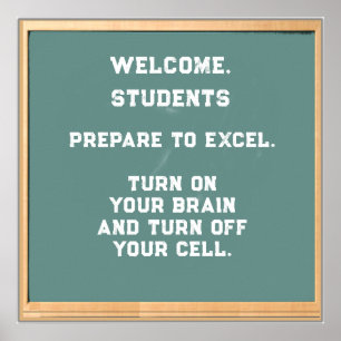 Poster Welcome Students