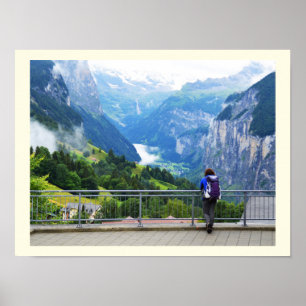 Poster Wengen en Suisse