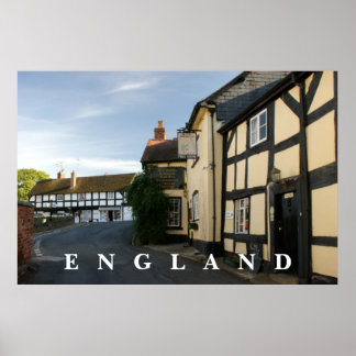 Poster Weobley, Angleterre