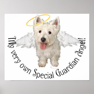 Poster Westie Guardian Angels