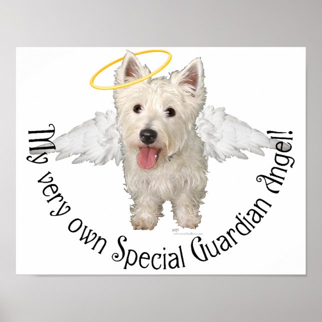 Poster Westie Guardian Angels (Devant)