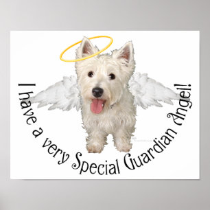 Poster Westie Guardian Angels