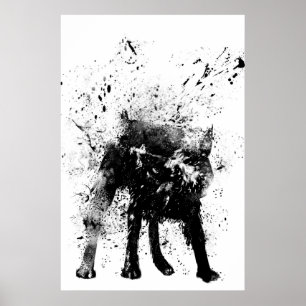 Poster wet dog