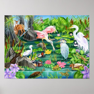 Poster Wetland Wonders