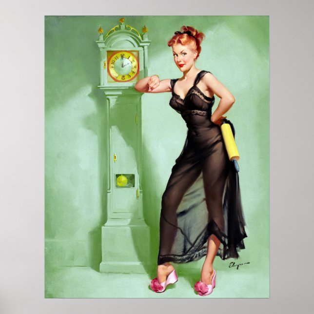 Poster What Time Is It? Pin Up (Devant)