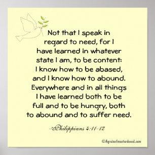 Poster Whatever state I'm in... Bible Quote Prayer