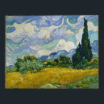Poster Wheat Field with Cypresses by Vincent van Gogh<br><div class="desc">Wheat Field with Cypresses by Vincent van Gogh (1889)</div>