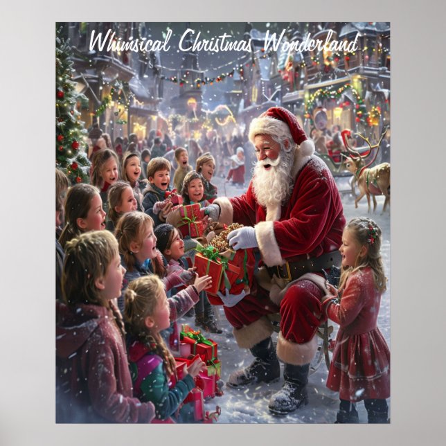 Poster Whimsical Christmas Wonderland (Devant)