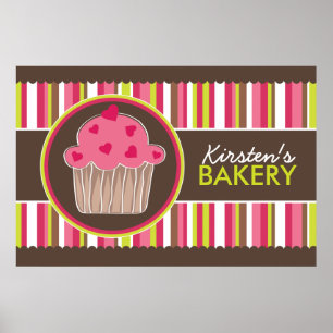 Poster Whimsical Custom Bakery