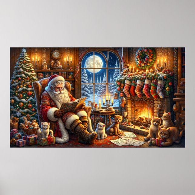 Poster Whimsical Père Noël (Devant)