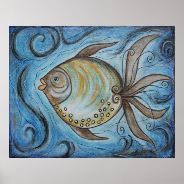 Poster Whimsy Fish II (Devant)