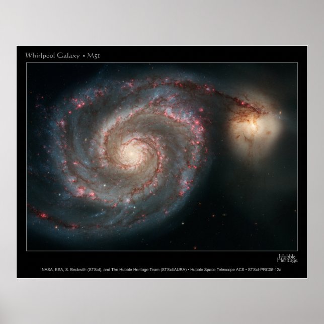 Poster WhirlpoolGalaxy-M51-2005-12a (Devant)