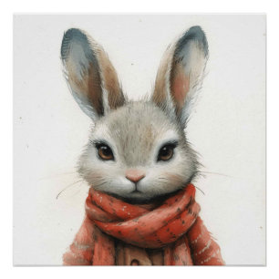 Poster Whiskers Whimsical : Un peu de lapin Whimsy