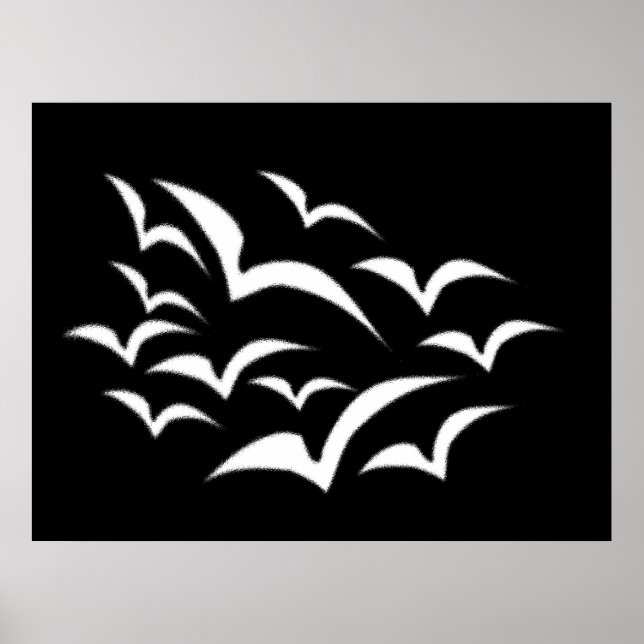 Poster White Bat Cloud (Devant)