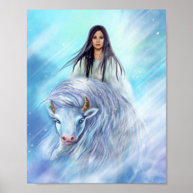 Poster White Buffalo Calf Woman (Devant)