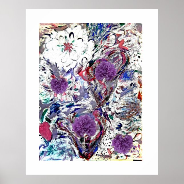 Poster White Dahlia (Devant)