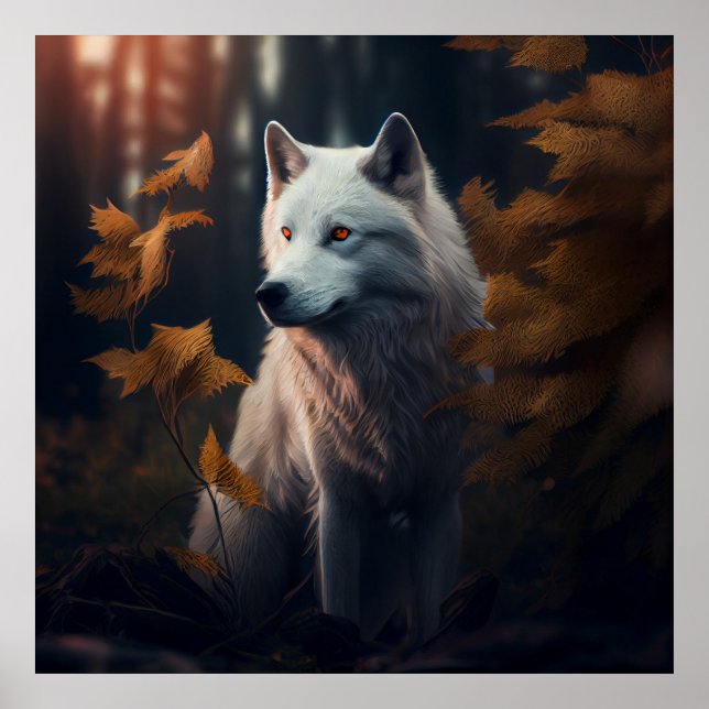 Poster White Wolf (Devant)