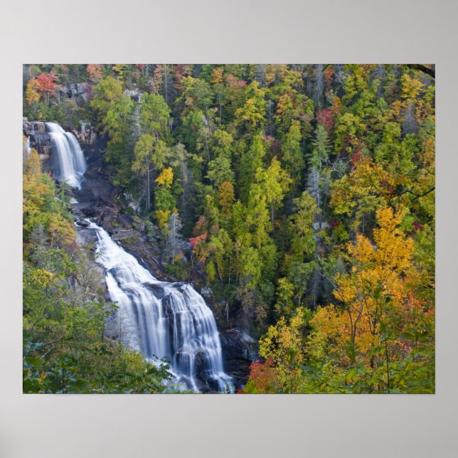 Poster Whitewater Falls dans le Nantahala National (Devant)