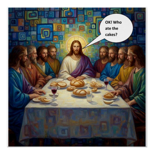 Poster Who ate the cakes (Devant)