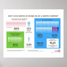 Poster Why Home Birth Infographic 20" x 16"