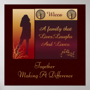 Poster Wicca une famille
