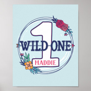 Poster Wild One First Birthday