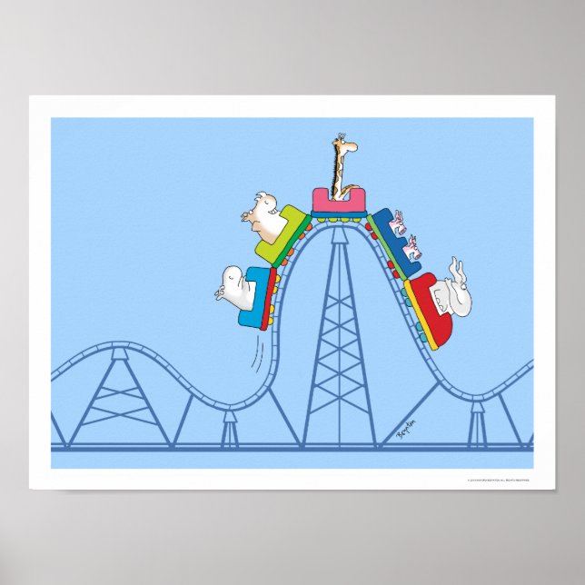 Poster WILD RIDE ROLLER COASTER par Sandra Boynton (Devant)