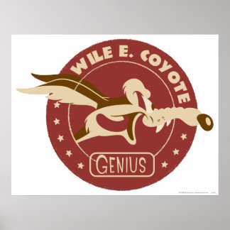 Poster Wile E. Coyote Genius