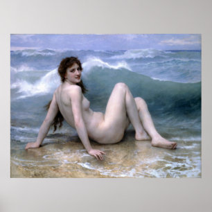 Poster William-Adolphe Bouguereau-La Vague