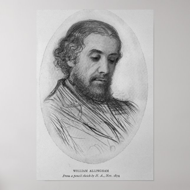 Poster William Allingham, 1874 (Devant)
