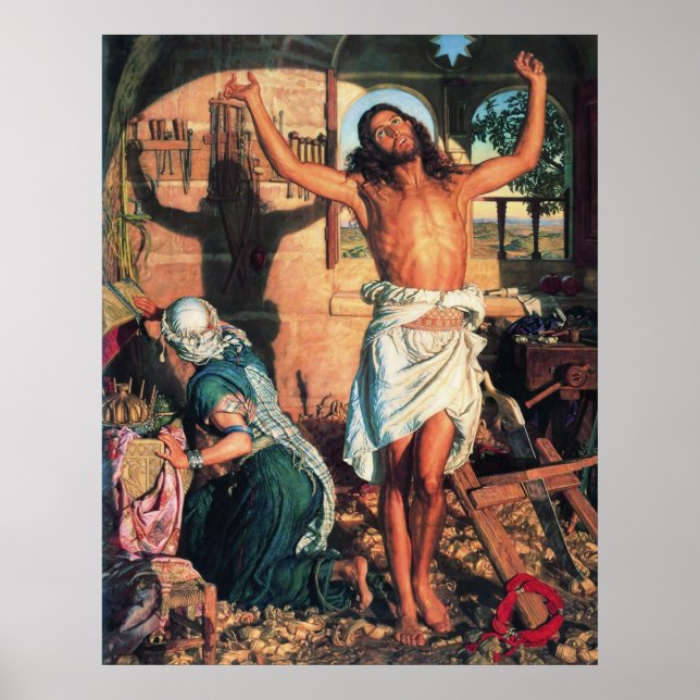 Poster William Holman Hunt L'ombre de la mort (Devant)