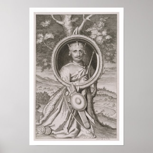 Poster William II 'Rufus' (c.1056-1100) Roi d'Angleterre  (Devant)